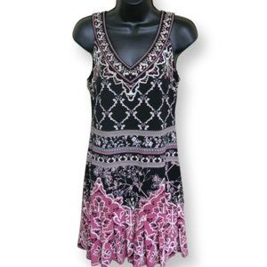 White House Black Market Beaded V-neck Short Maxi Dress (SP)
